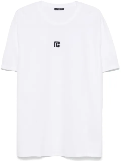 Balmain logo-embroidered T-shirt