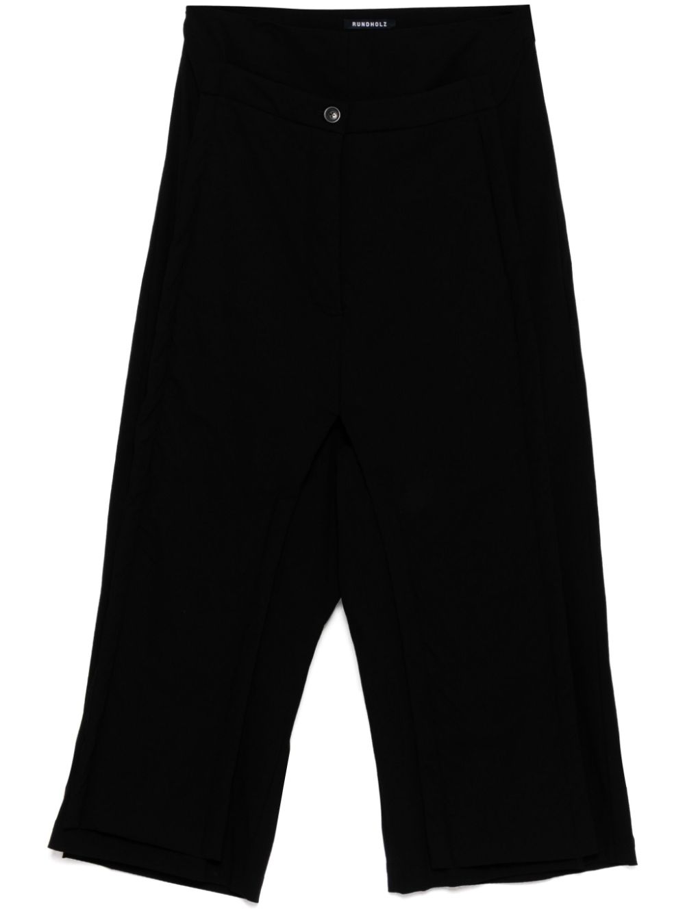 panelled tapered trousers