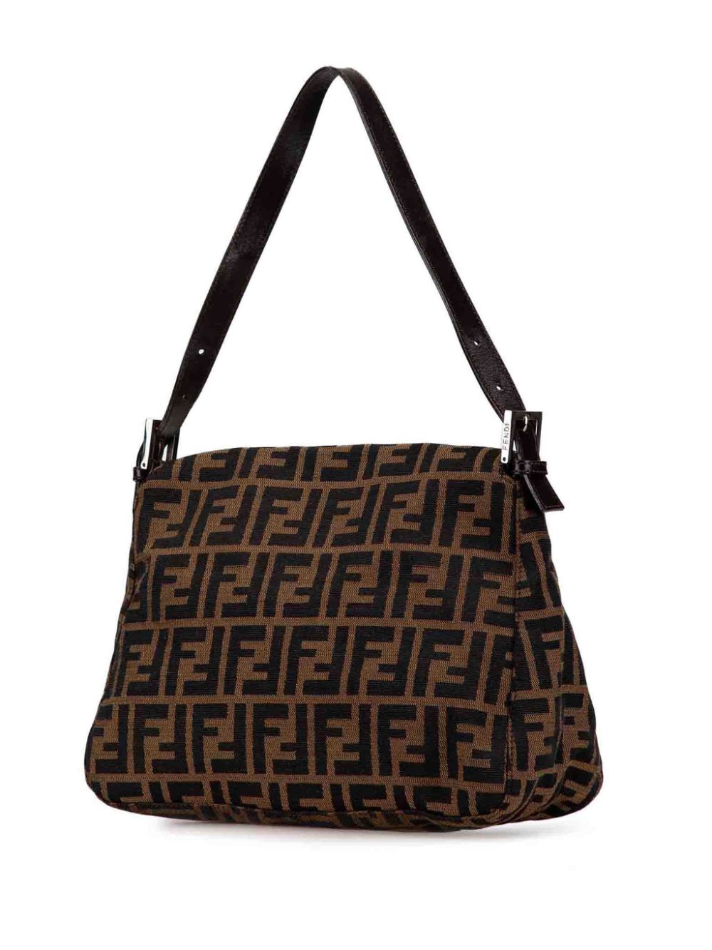 Fendi Pre-Owned 2000-2010 Zucca Canvas Mamma Forever shoulder bag - Bruin