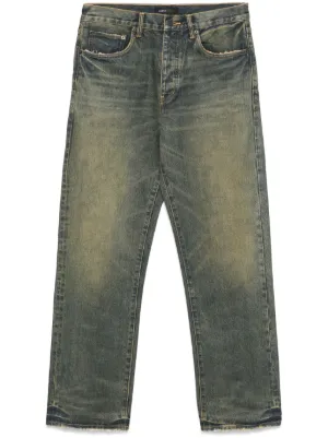 Rick Owens DRKSHDW Detroitカット ジーンズ | ブラウン | FARFETCH JP