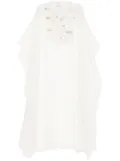 SHATHA ESSA crystal embellishment dress - White