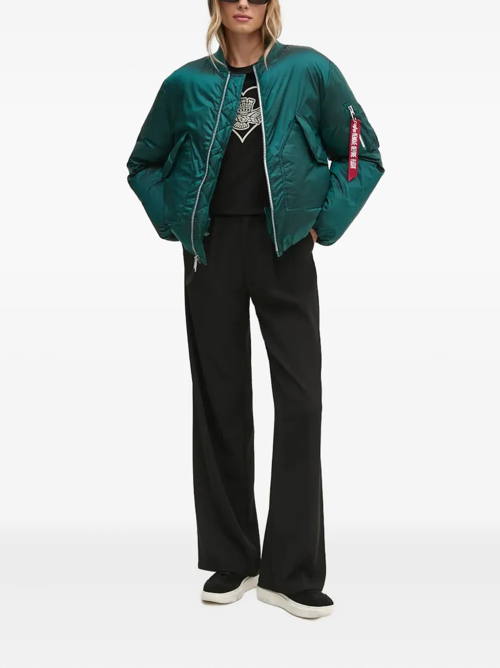Alpha Industries MA-1  zip padded jacket | Varsity Jackets | Image 2