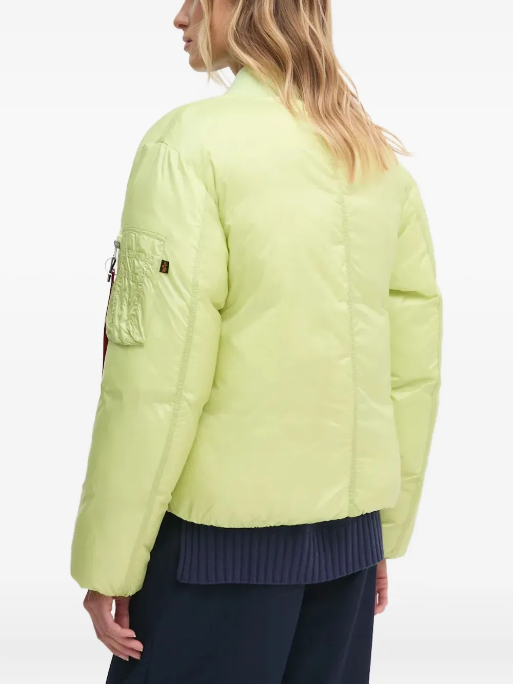 Alpha Industries MA-1 jack met ritszak Groen