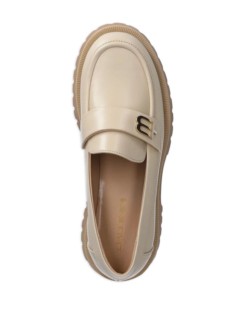 Baldinini Leren loafers Beige