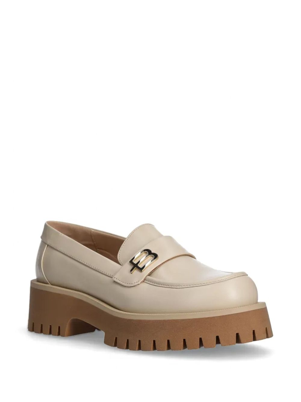 Baldinini leather loafers - Beige