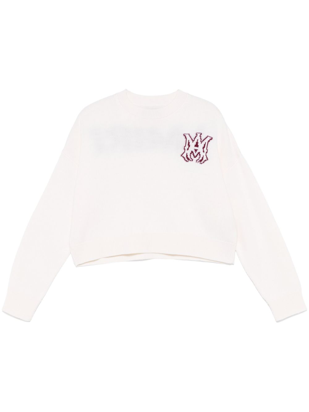 AMIRI logo-intarsia sweater - Neutrals