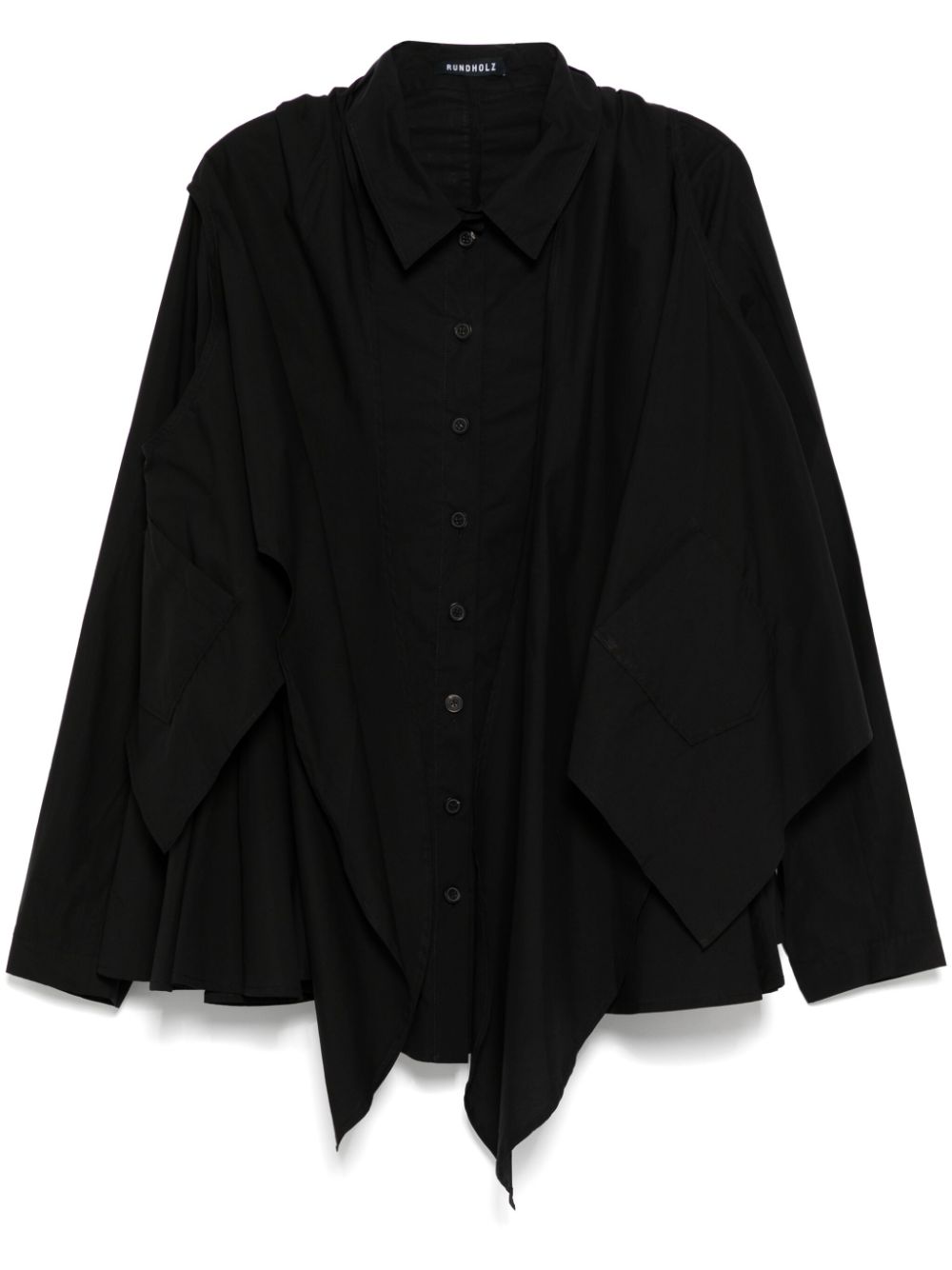 layered asymmetric blouse