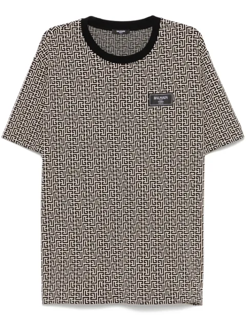 Balmain PB Labyrinth Jacquard T-shirt