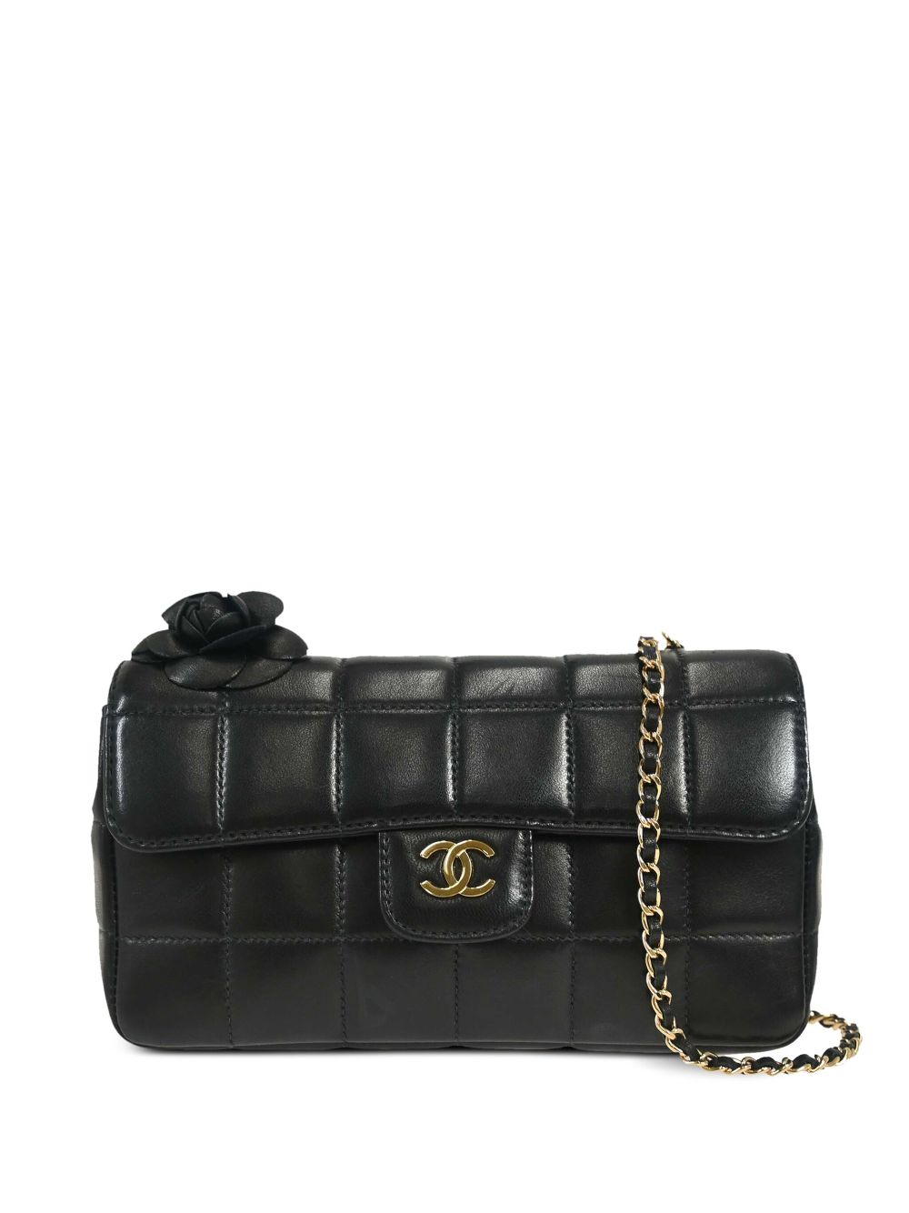 CHANEL 2005 Choco Bar Camelia shoulder bag Women