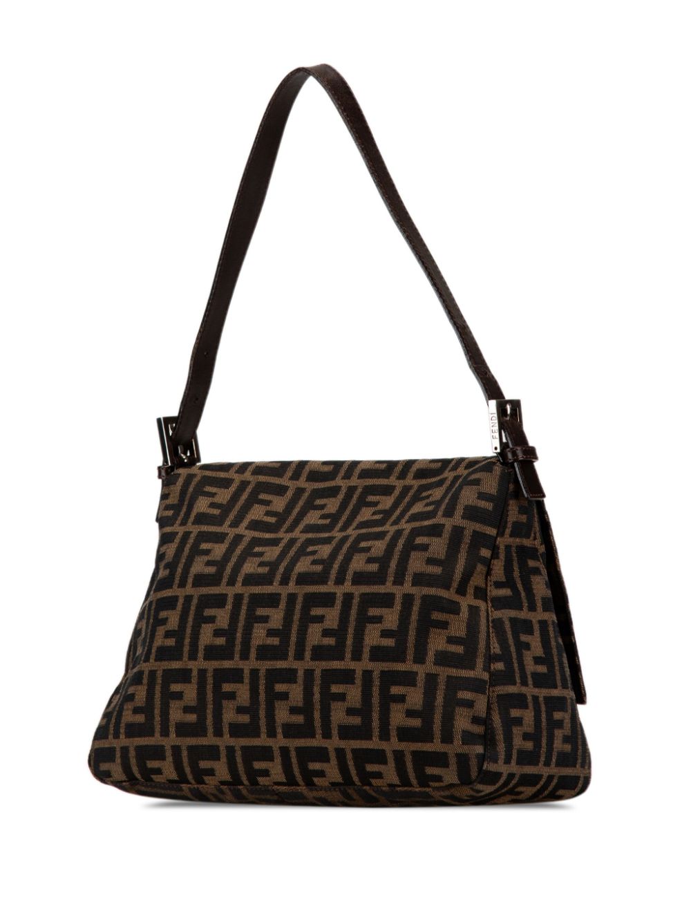 Fendi Pre-Owned 2000-2010 Zucca Canvas Mamma Forever shoulder bag - Bruin