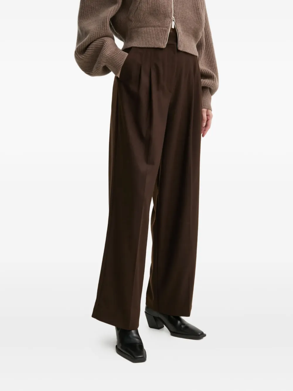 Ba&Sh pleated trousers | Brown | Image 1