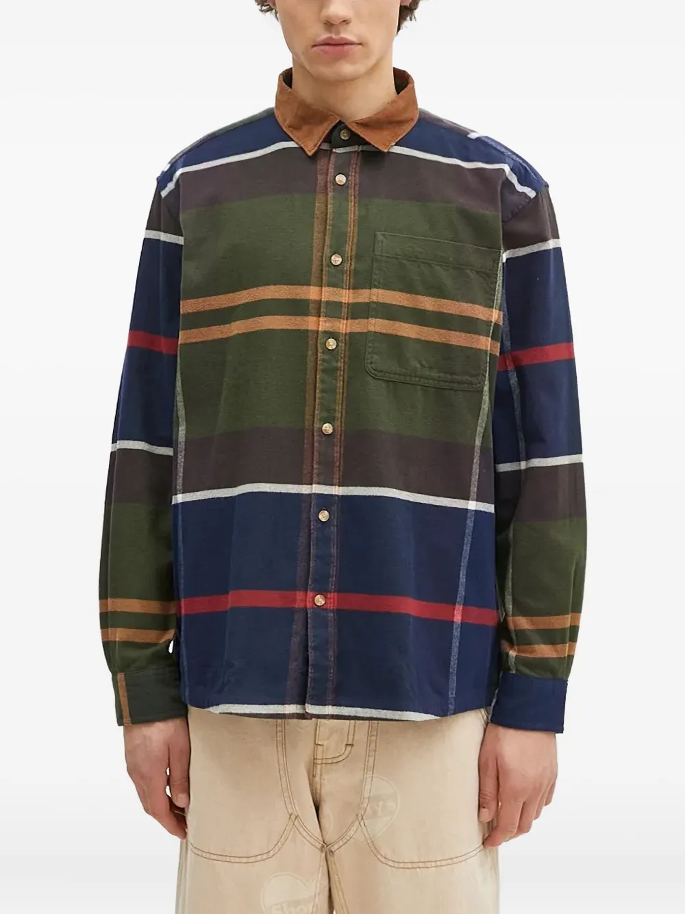Barbour camisa con cuadros estampados | verde | Image 1