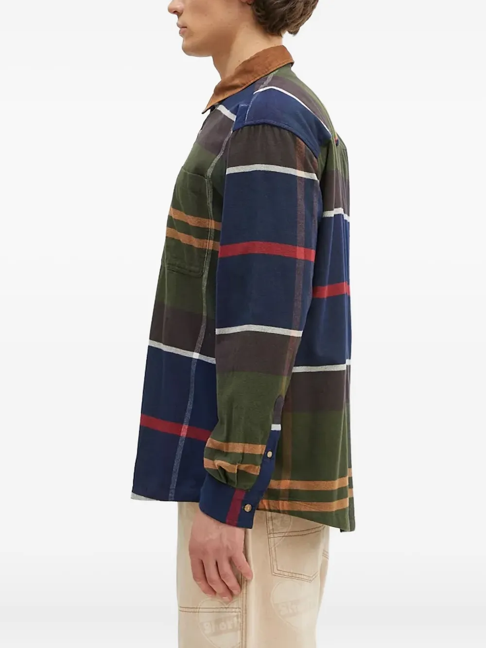 Barbour Geruit overhemd met kraag - Groen