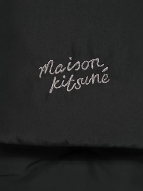 Maison Kitsuné Puffer Scarf | Black | FARFETCH Maison Kitsuné Puffer Scarf | Black | FARFETCH
