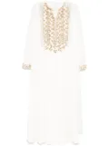 SHATHA ESSA crystal embellished dress - Neutrals