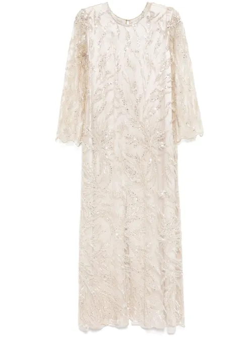 Robe orné de sequins - SHATHA ESSA - Modalova