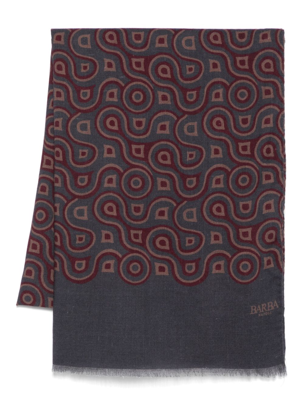 abstract-print scarf