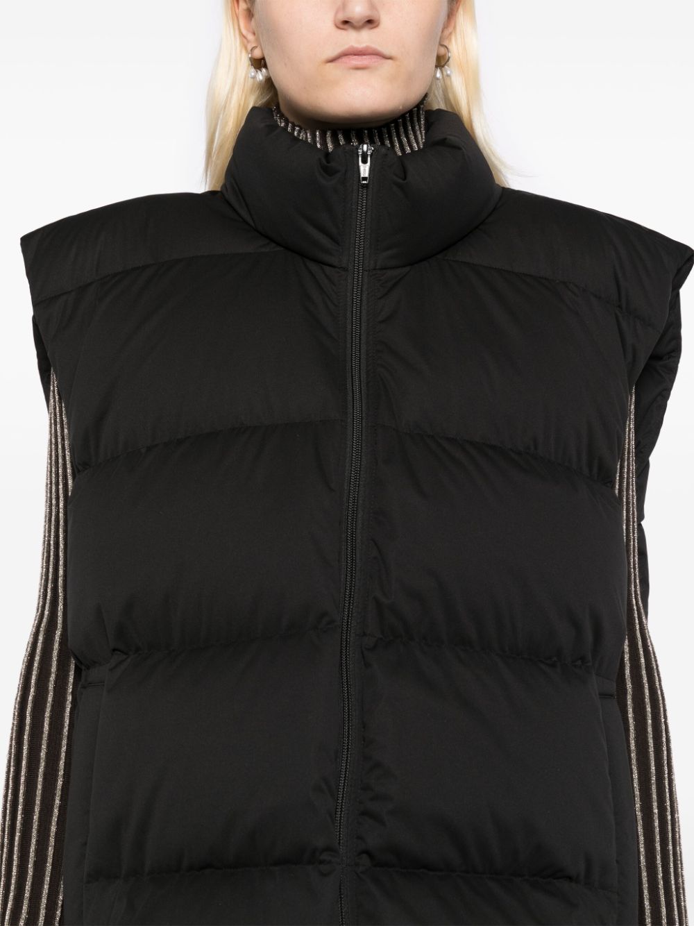 JNBY mock neck padded gillet Women