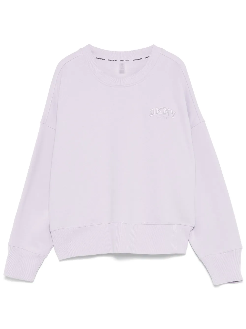 DKNY Sweater met borduurwerk Paars
