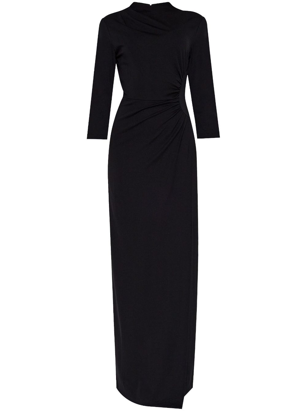 DVF Diane von Furstenberg draped-detailing maxi dress - Black