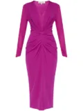 DVF Diane von Furstenberg ruched midi dress - Purple