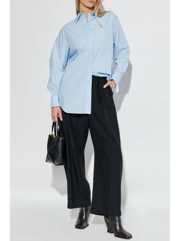LOEWE パンツ Barrel trousers Barrel trousers in cotton Beige - LOEWE
