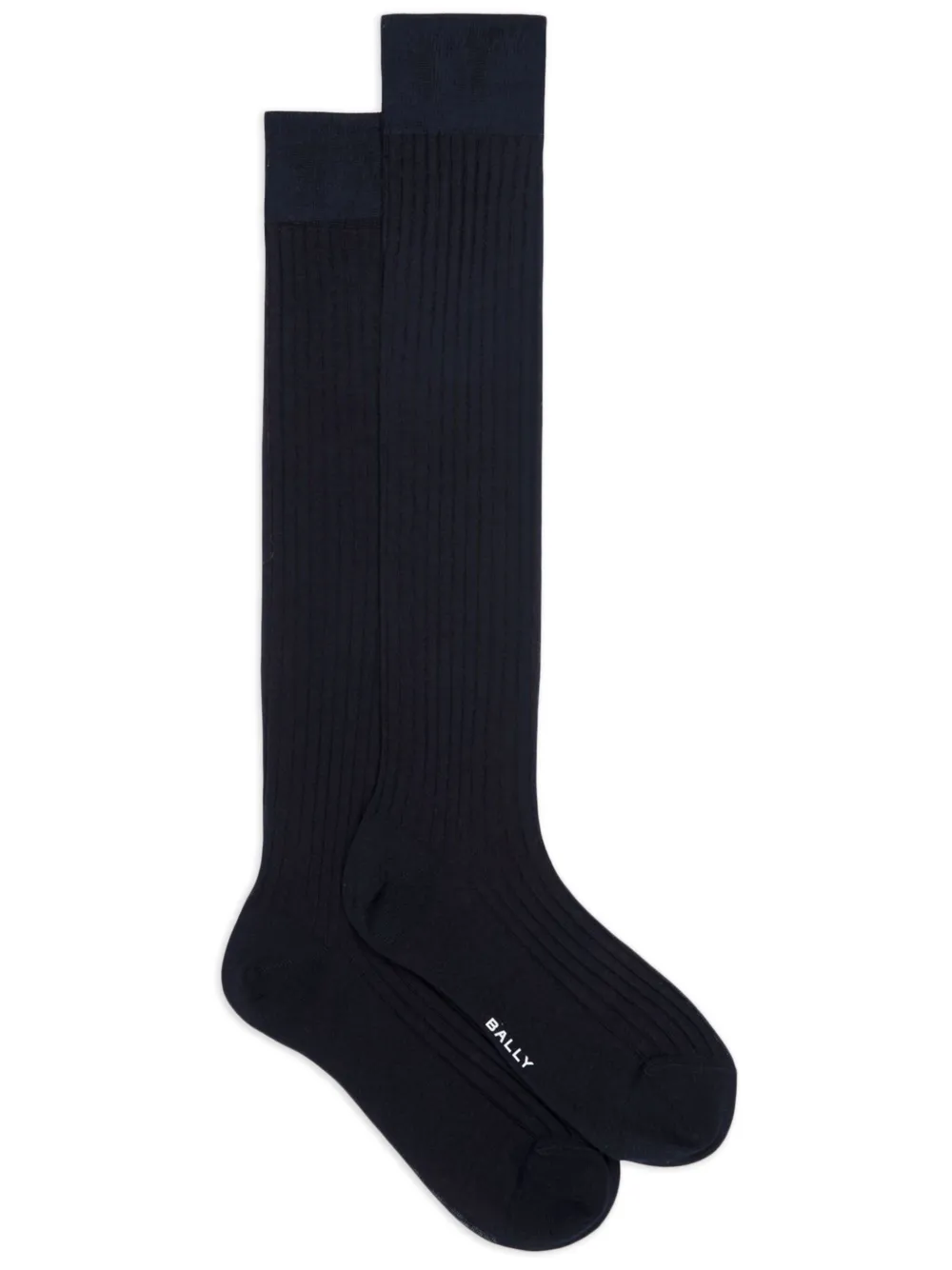 Bally chaussettes en maille nervurée | bleu | Image 1