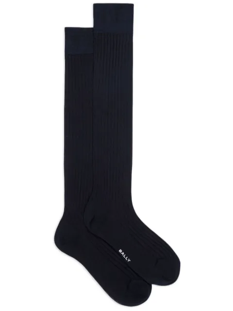 Bally chaussettes en maille nervurée