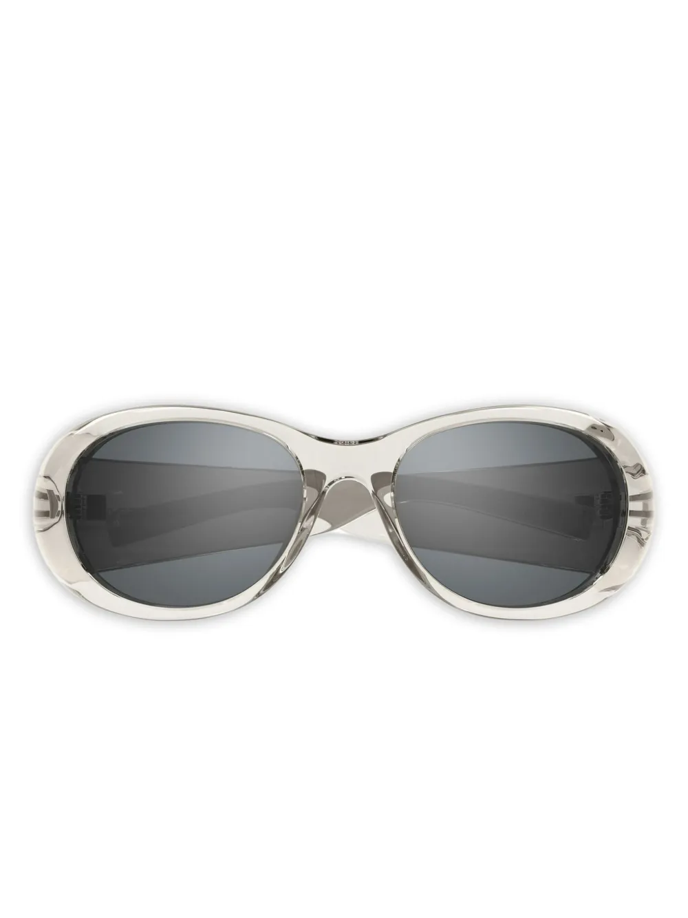 Saint Laurent Eyewear Zonnebril met ovalen montuur Wit