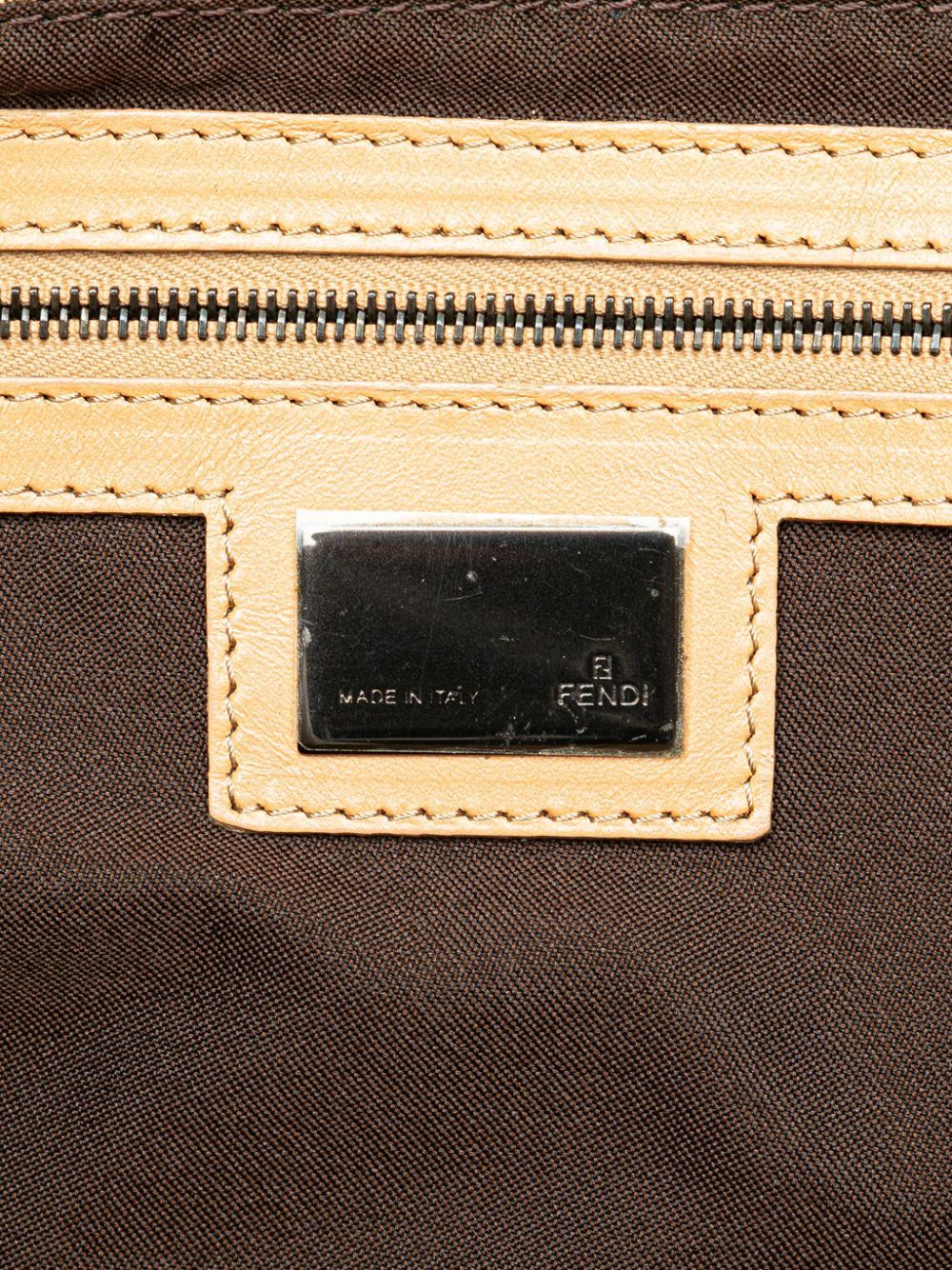 Fendi 2000-2010 Zucchino Canvas Double Flap tote bag