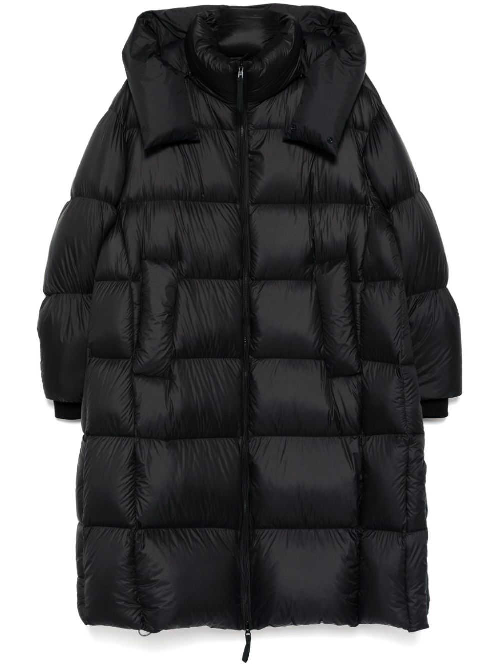 CROQUIS Quilted hooded down jacket - Black