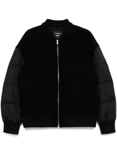 Veste bomber à ourlet nervuré - CROQUIS - Modalova