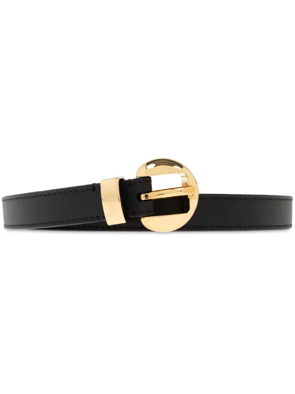小物 LOEWE Black calfskin belt 27042255_57046829_600.jpg