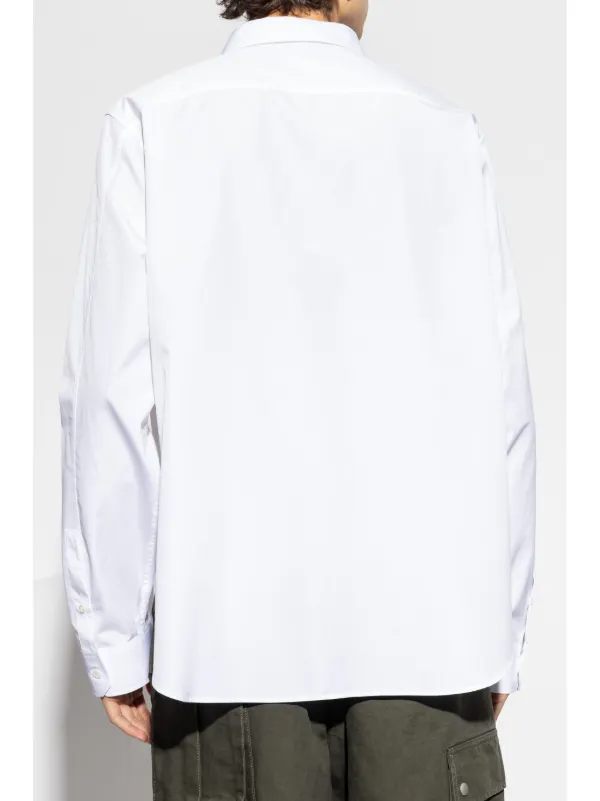 LOEWE Anagram-embroidered Shirt | White | FARFETCH