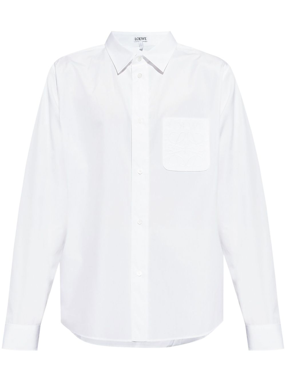 LOEWE Anagram-embroidered shirt - White