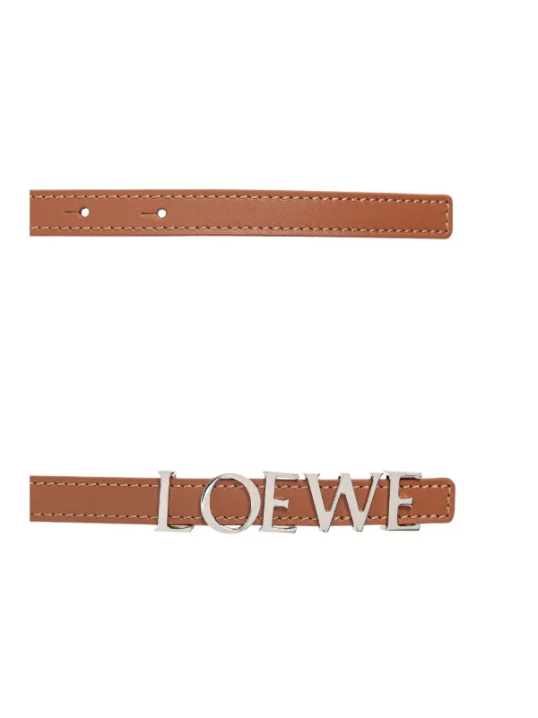 LOEWE logo-lettering Belt | Brown | FARFETCH UK