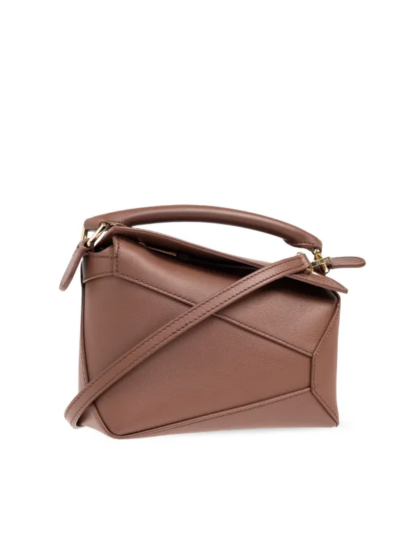 LOEWE Mini Puzzle Tote Bag | Brown | FARFETCH