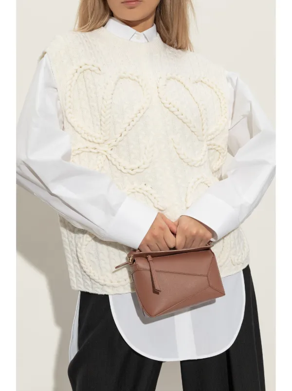 【LOEWE】MINI PUZZLE TOTE BAG LOEWE Mini Puzzle Tote Bag | Brown | FARFETCH