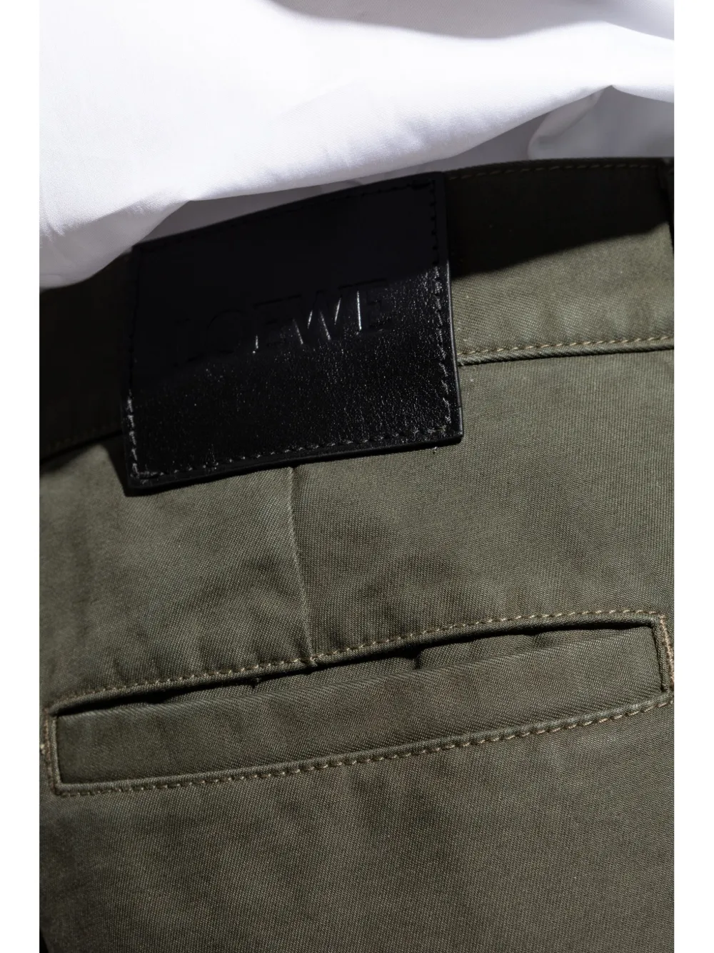 LOEWE Katoenen broek Groen