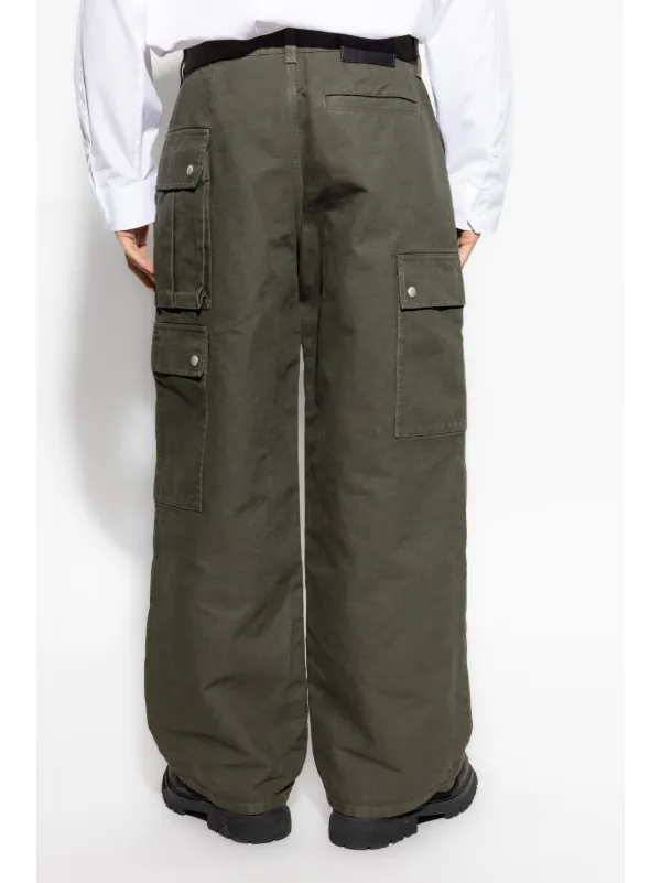 パンツ LOEWE COTTON TROUSERS LOEWE Cotton Trousers | Green | FARFETCH