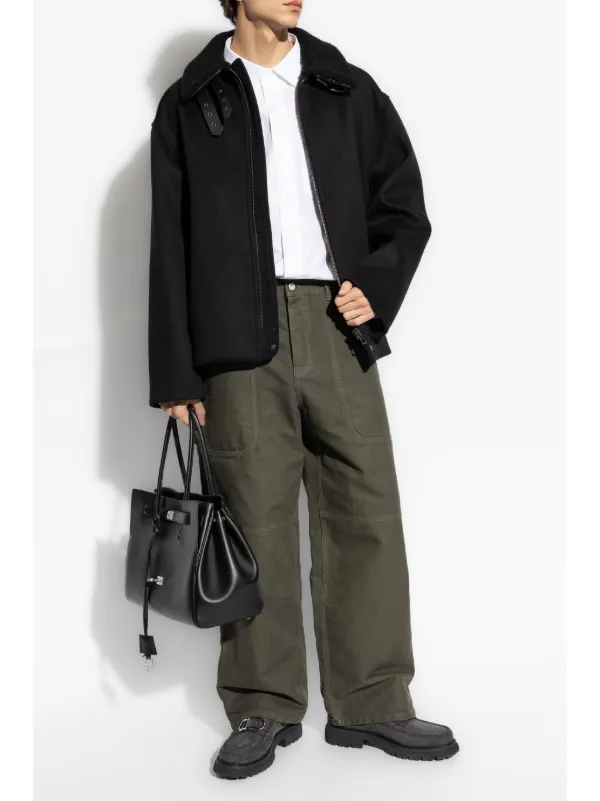 パンツ LOEWE COTTON TROUSERS Low crotch trousers in cotton Black - LOEWE