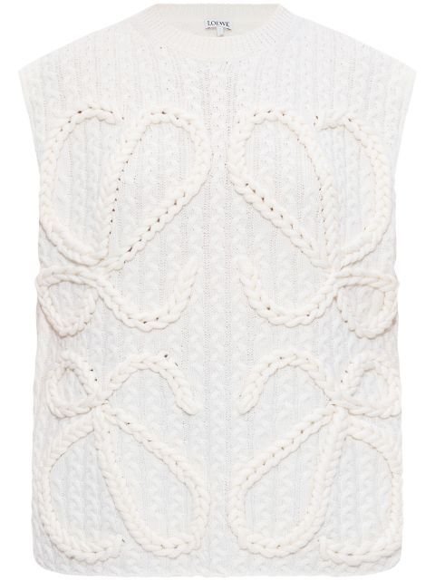 LOEWE Anagram knit vest Women