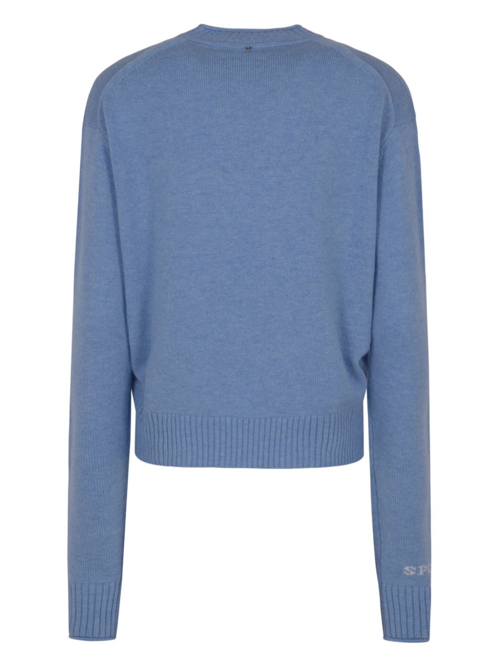 Sportmax intarsia logo jumper - Blauw