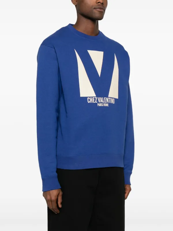 その他 VALENTINO Valentino Garavani 'Chez Valentino' sweatshirt Valentino Garavani Men's Chez Valentino Logo Graphic Hoodie