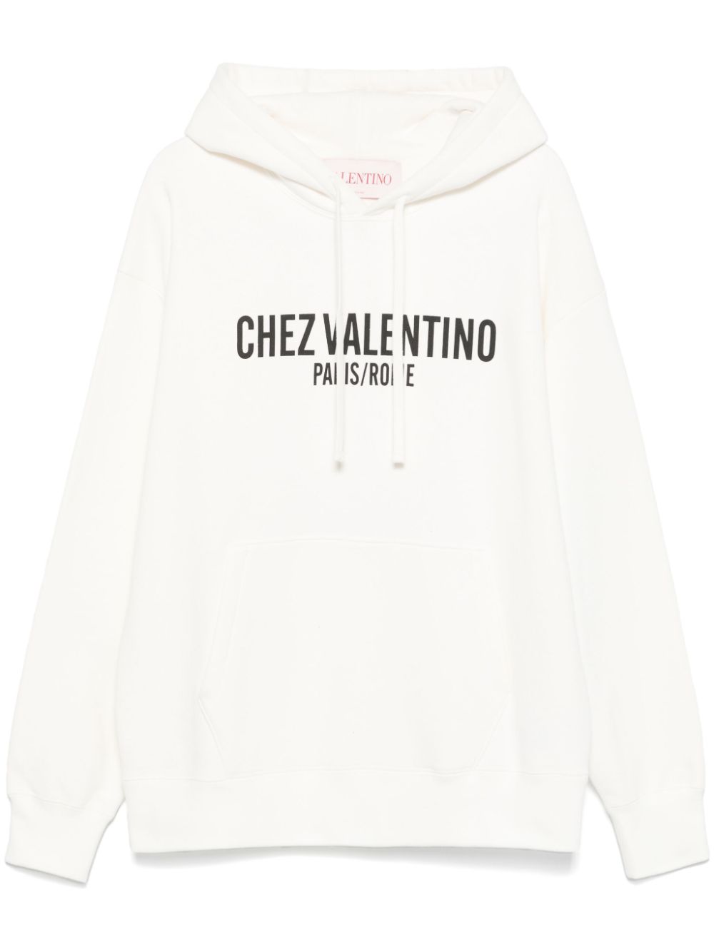 Chez Valentino-print hoodie