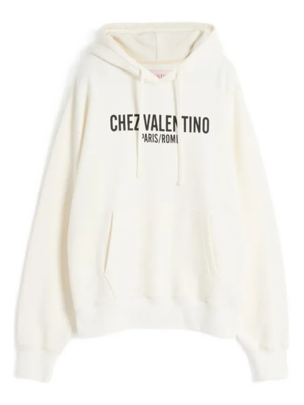 ヴァレンティノ パーカー 男女兼用 ホワイト XSサイズ！！可愛い！！ ヴァレンティノ パーカー 男女兼用 ホワイト XSサイズ！！可愛い