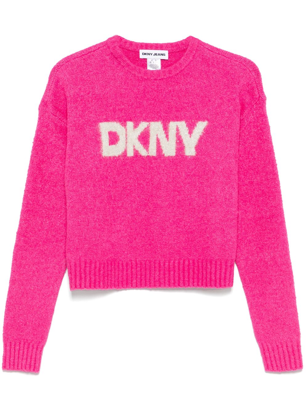 DKNY logo-jacquard sweater - Pink