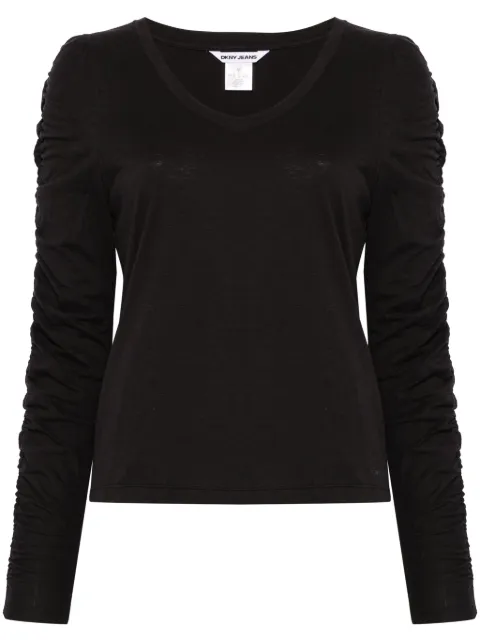 DKNY ruched-detail T-shirt