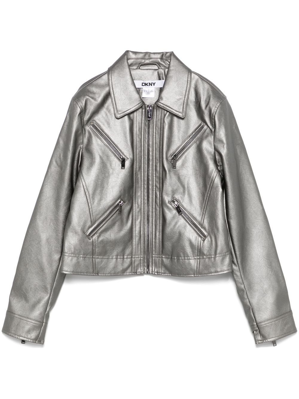 longsleeved biker jacket