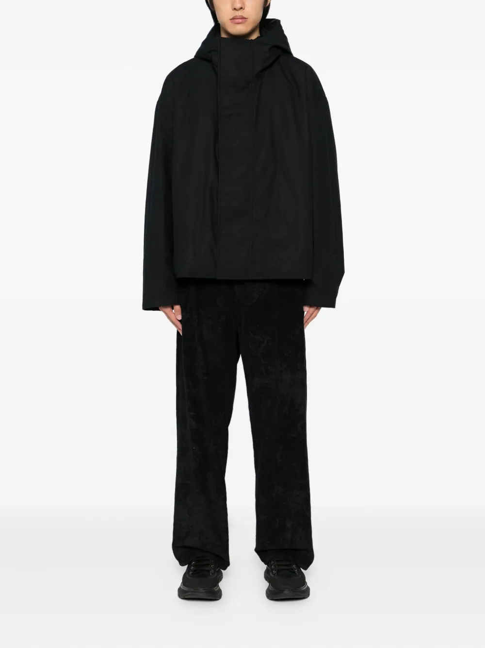 JIL SANDER+ Katoenen jack Zwart